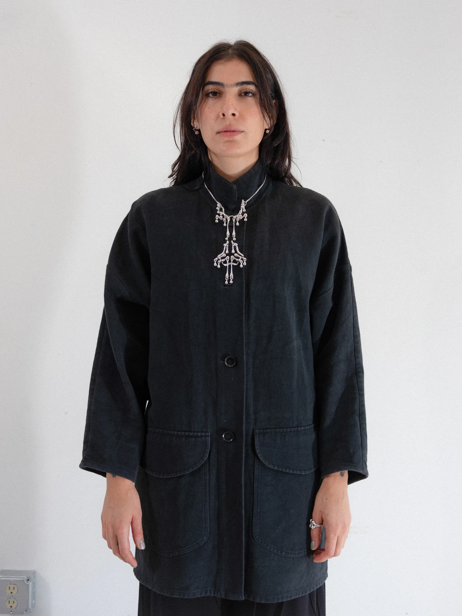 Dolman Sleeve Collared Jacket - Image 4