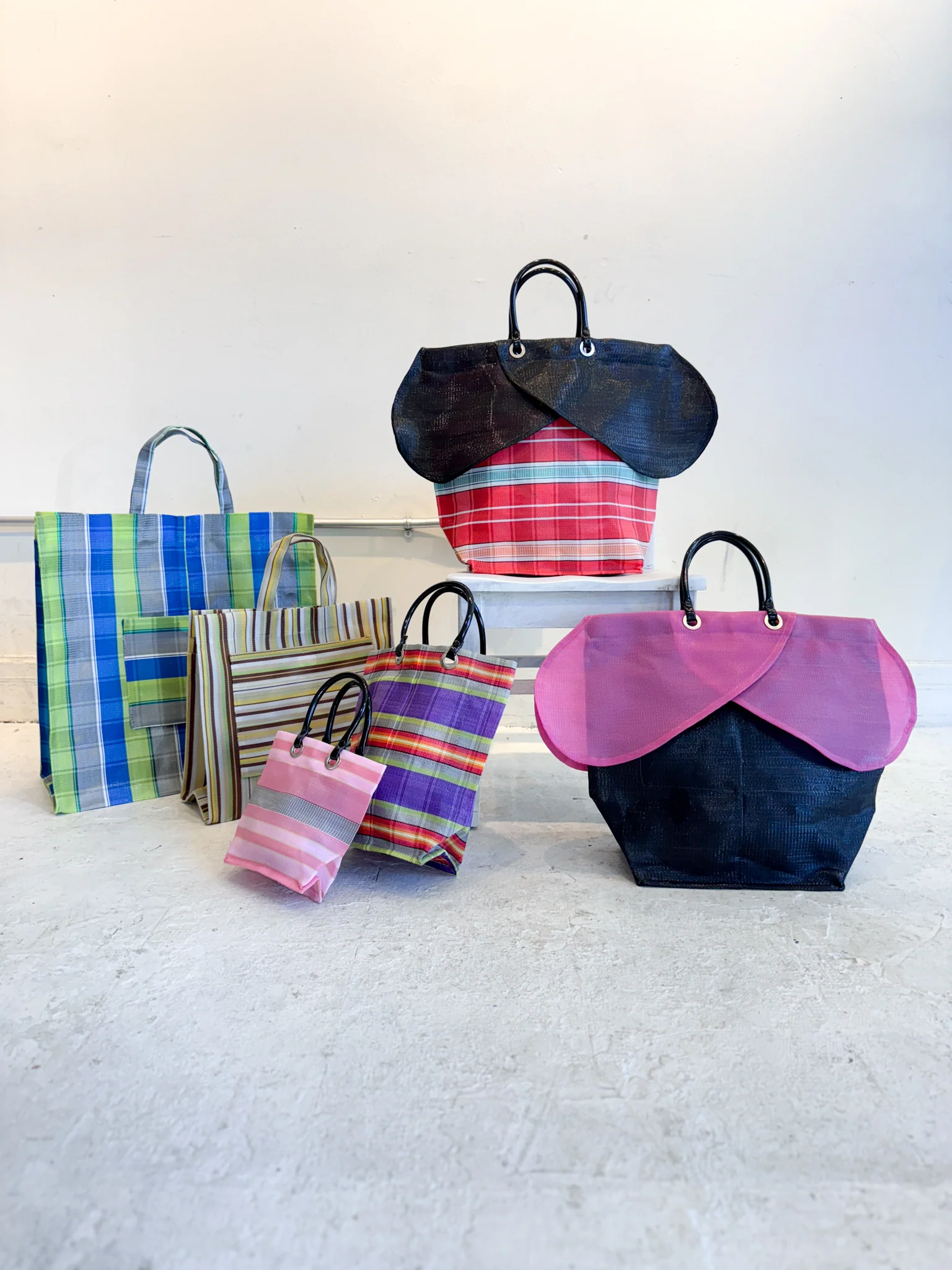 Small Travel Bag (Green Stripe) - Image 6