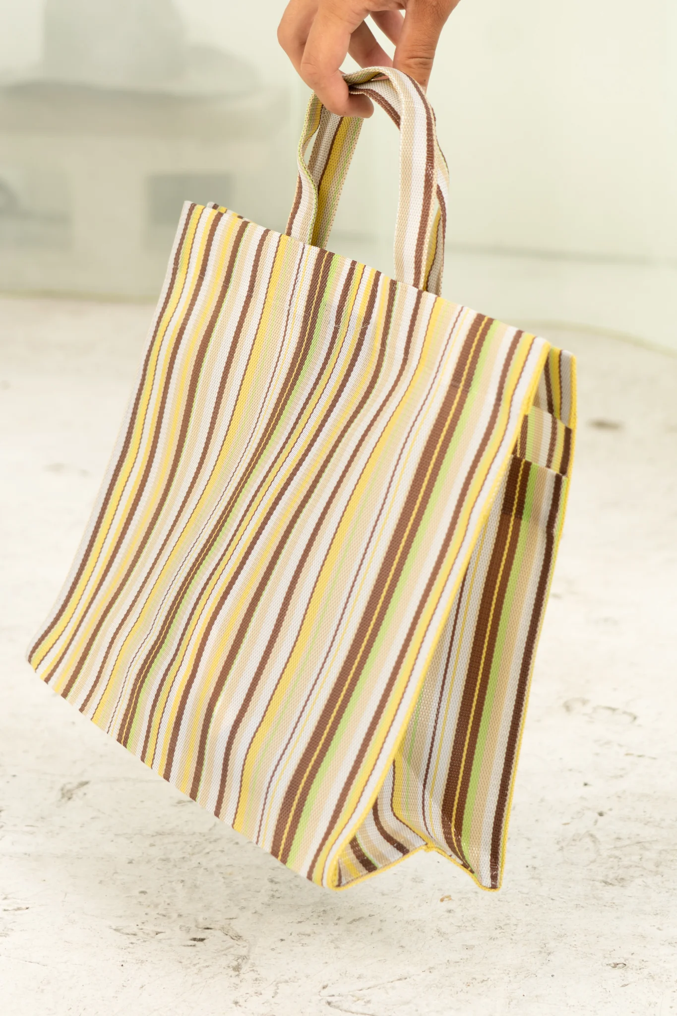 Small Travel Bag (Green Stripe) - Image 3