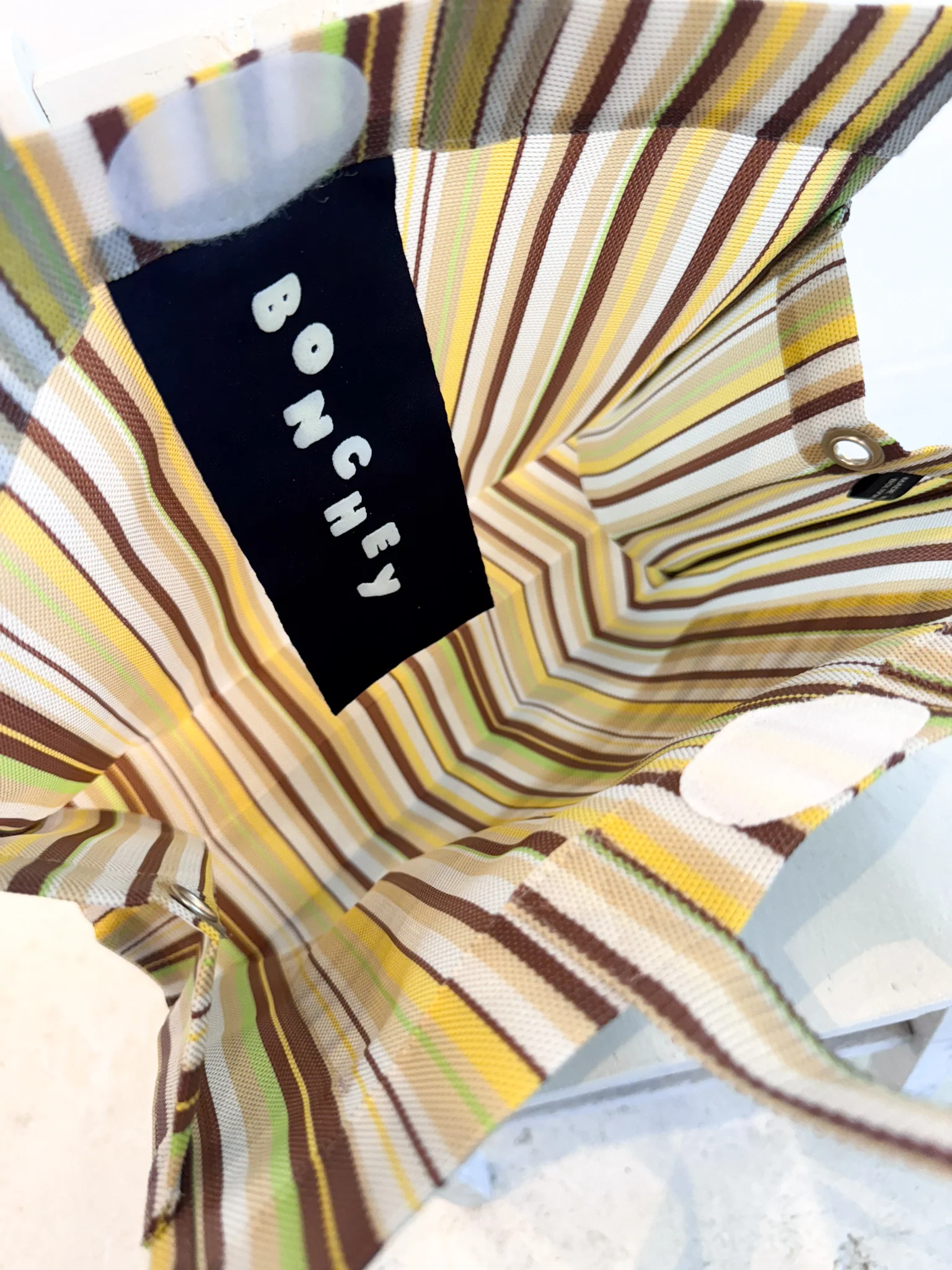 Small Travel Bag (Green Stripe) - Image 5