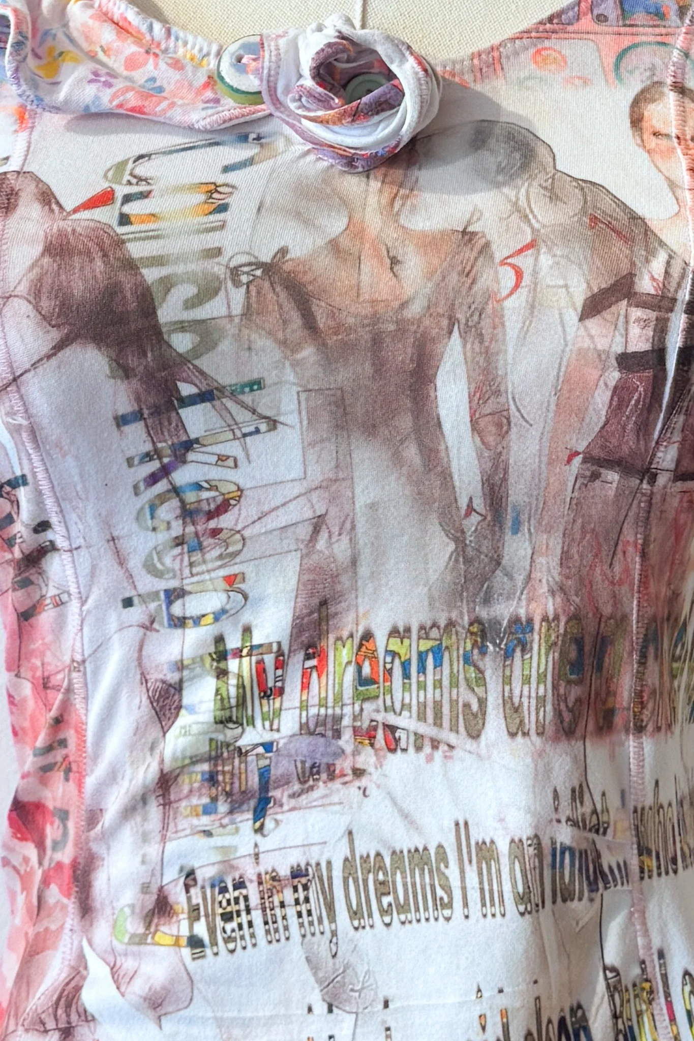 Gathered Puff Sleeve Shirt w/Rose - Image 6