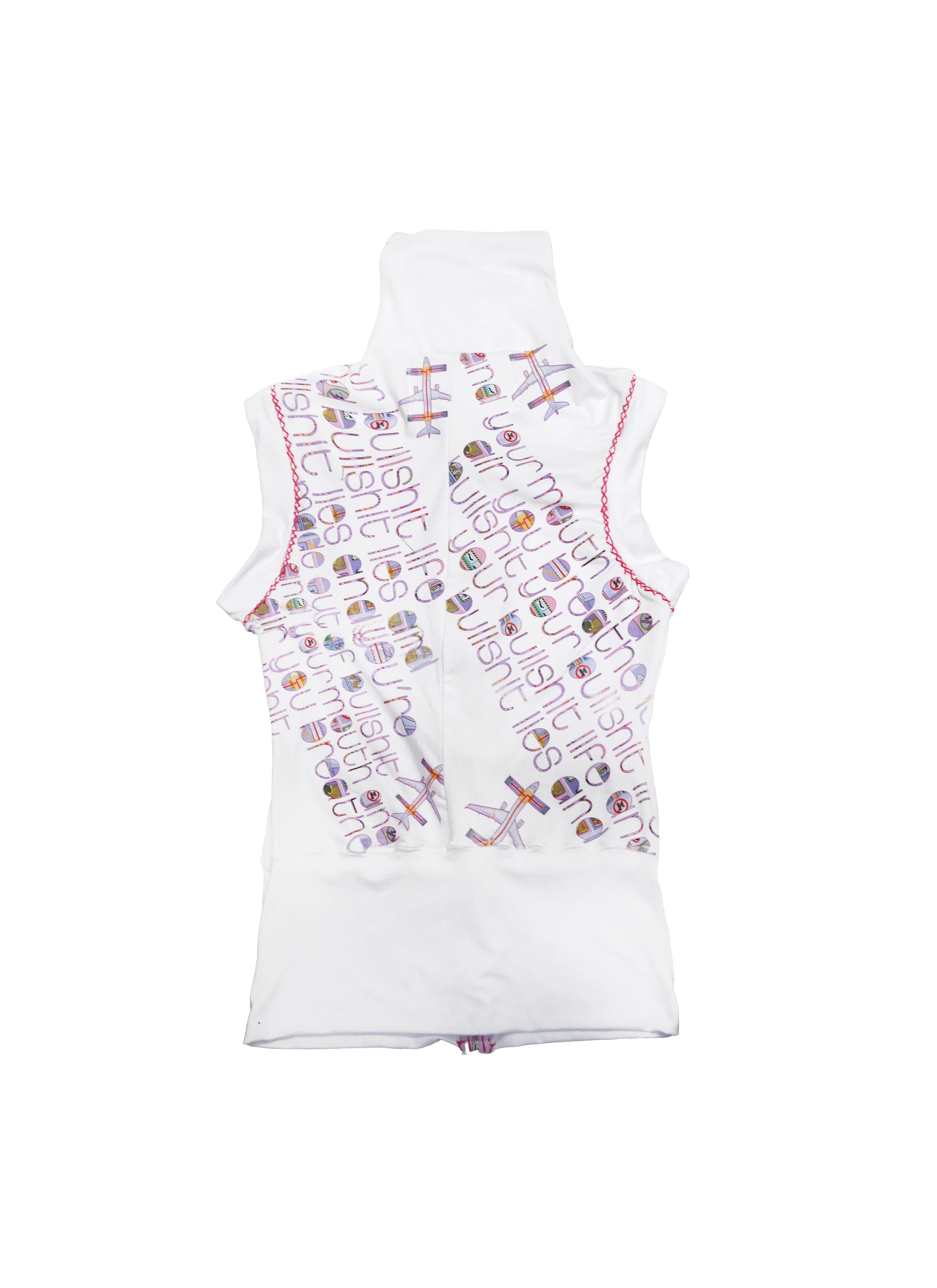 Zip Up Sleeveless Mock Neck - Image 5