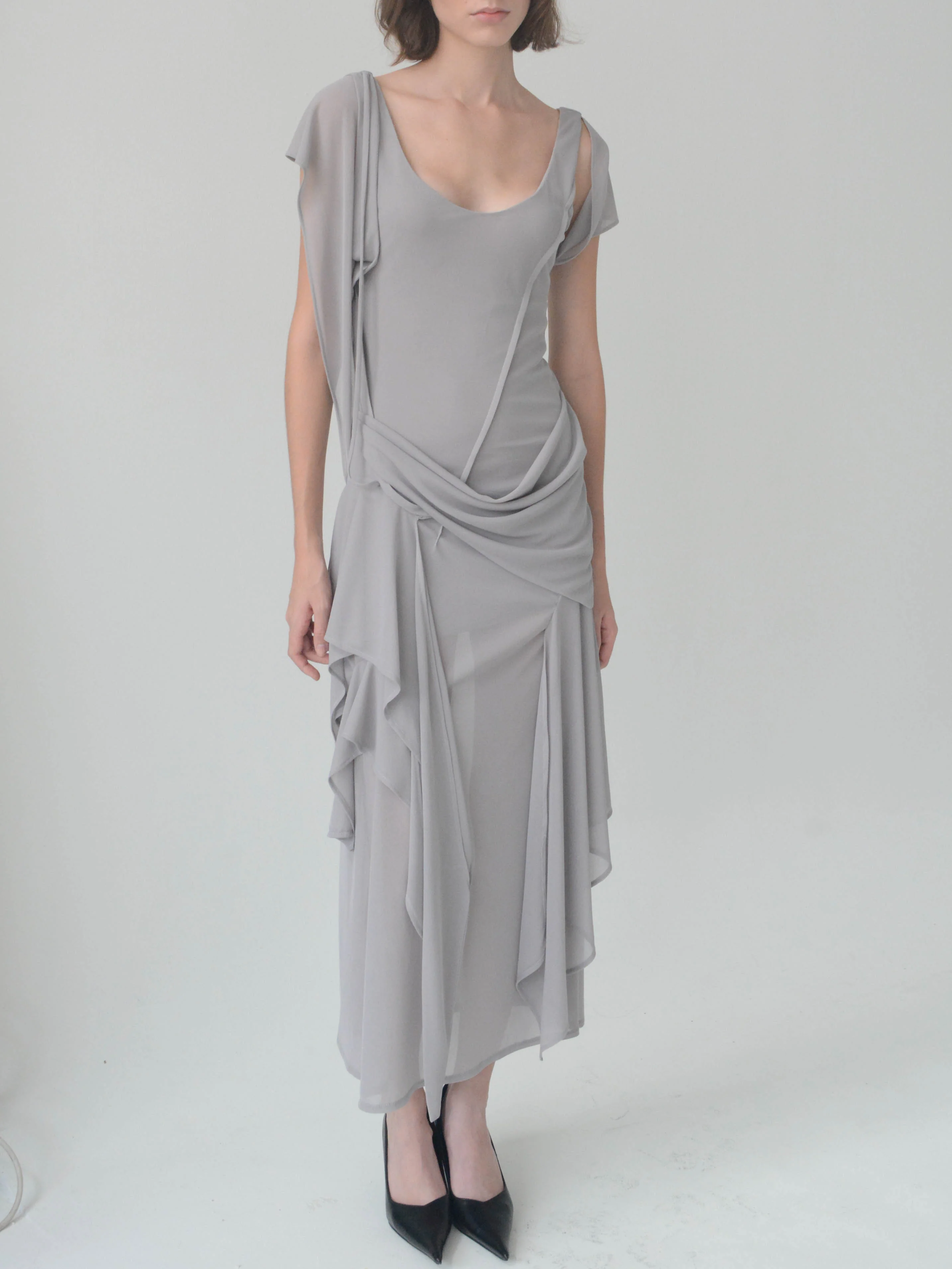 Antro Mesh Dress (Slate) - Image 7