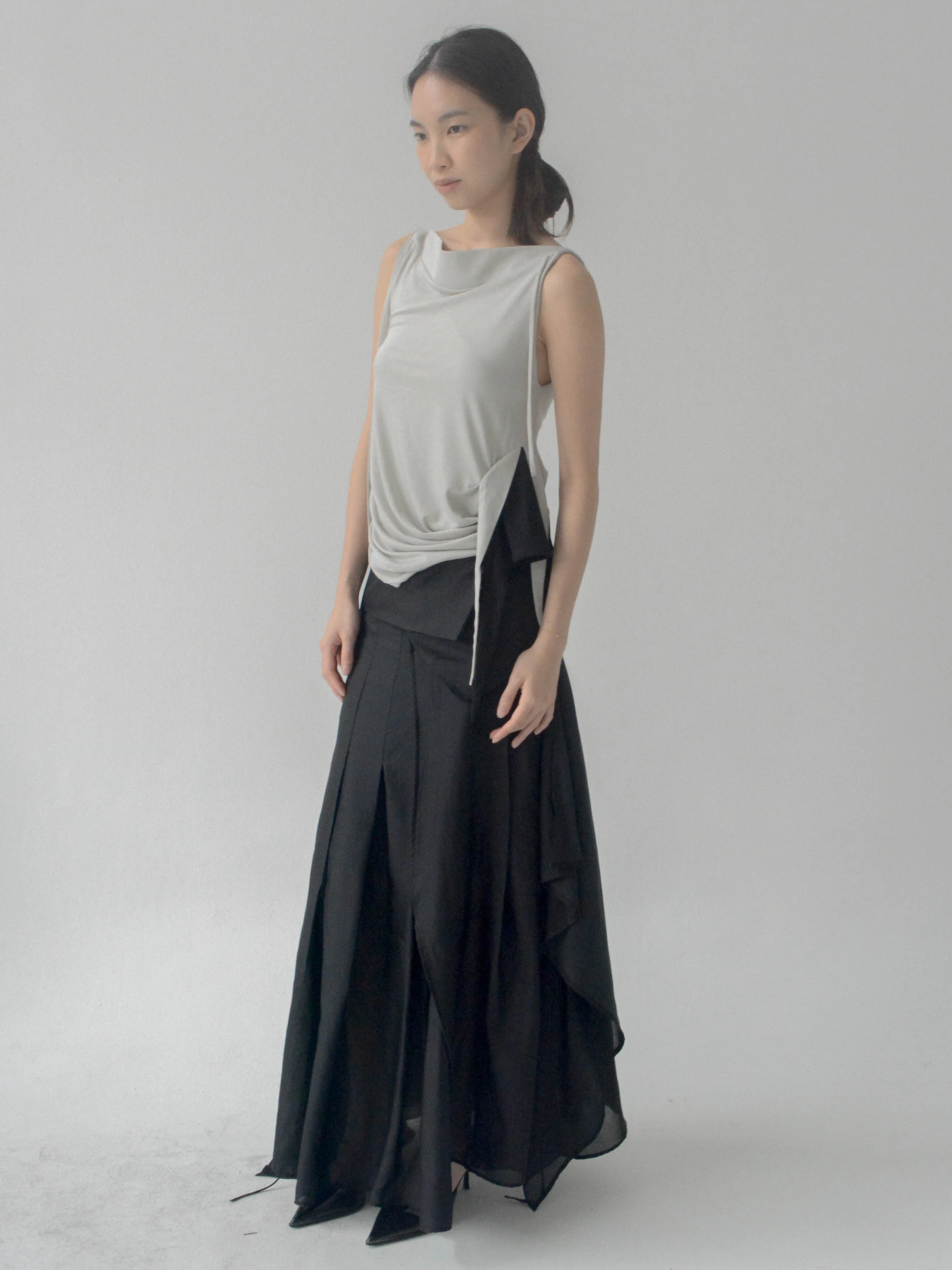 Fallo Draped Top (Mist) - Image 3