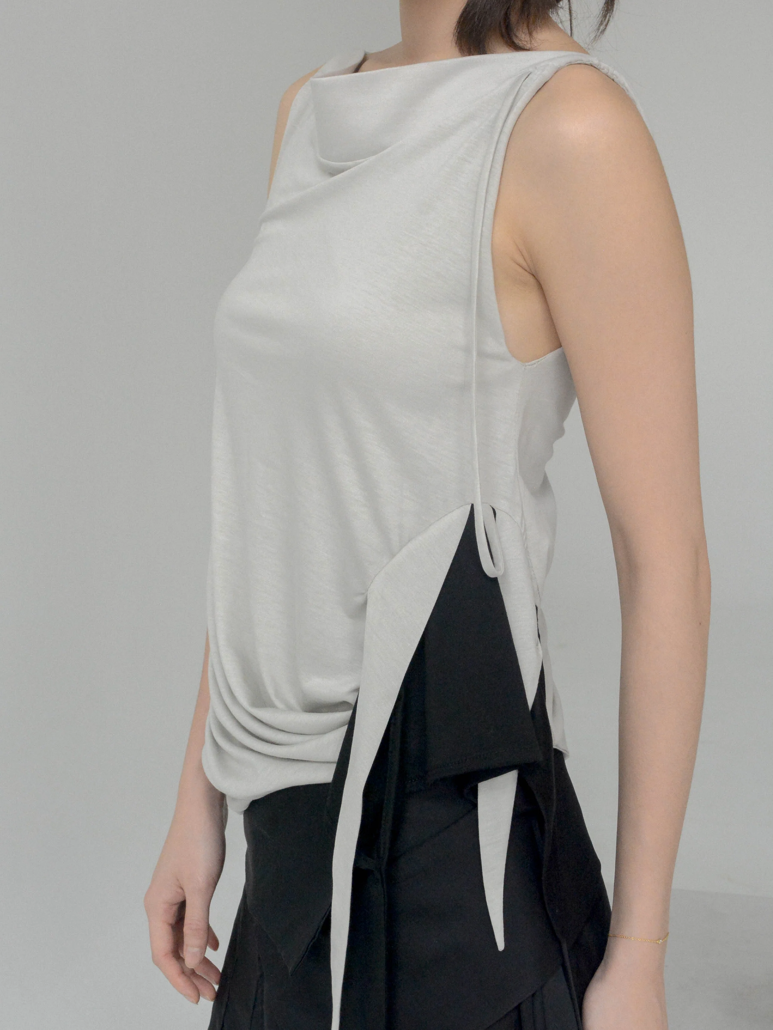 Fallo Draped Top (Mist) - Image 4