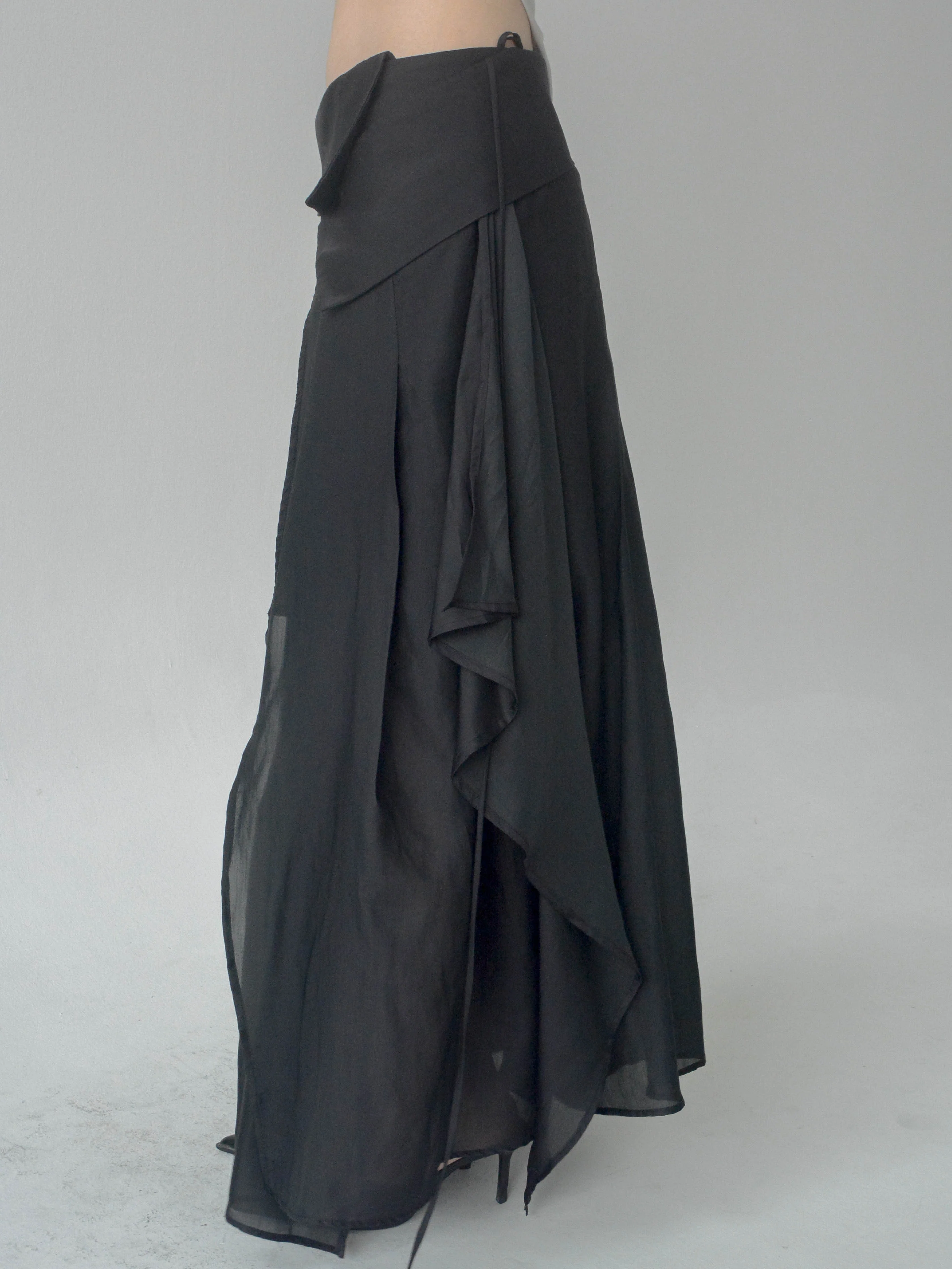 Opal Pleated Skirt (Black) - Image 4