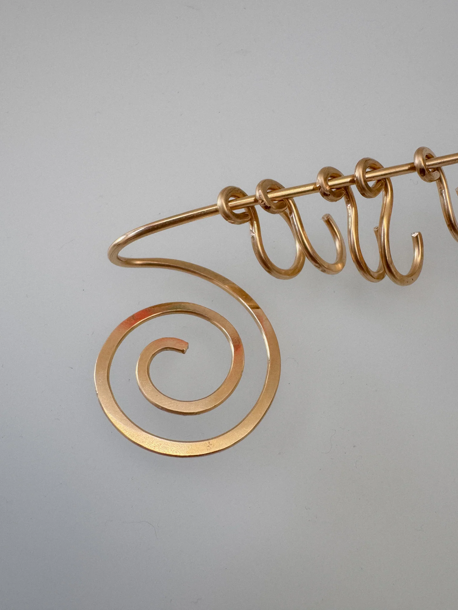 Brass Spiral Wall Hanger - Image 3