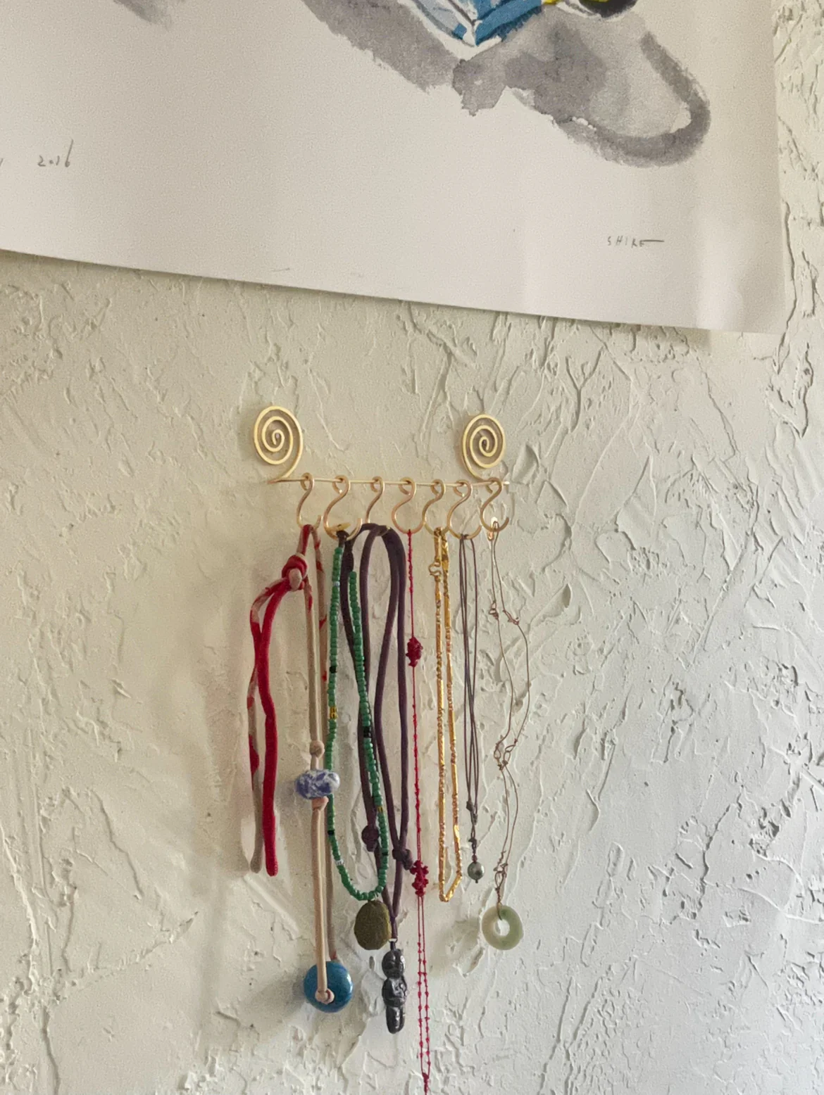 Brass Spiral Wall Hanger - Image 4