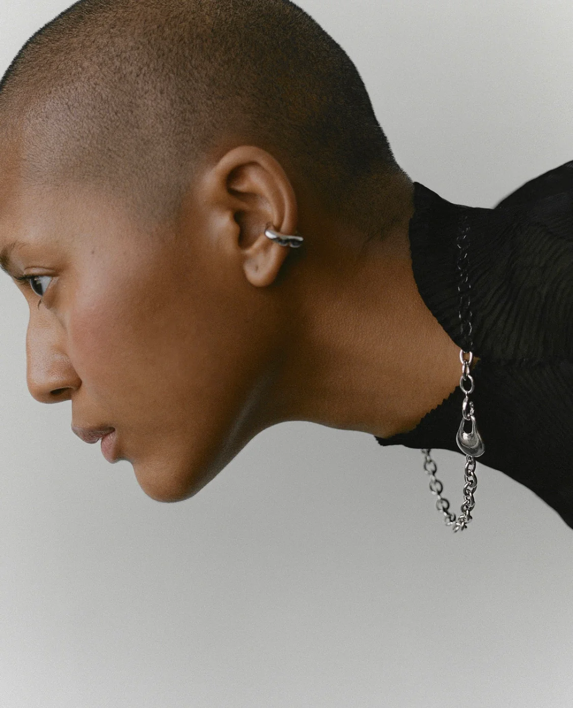 Fluid Form Chunky Necklace - Image 5