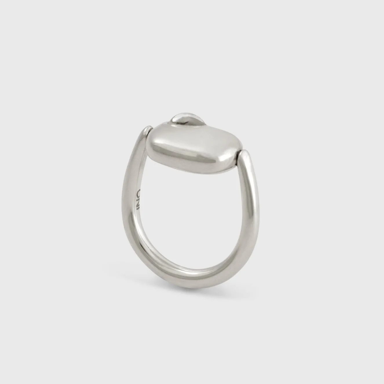 Fluid Form Swivel Ring (White Topaz) - Image 3