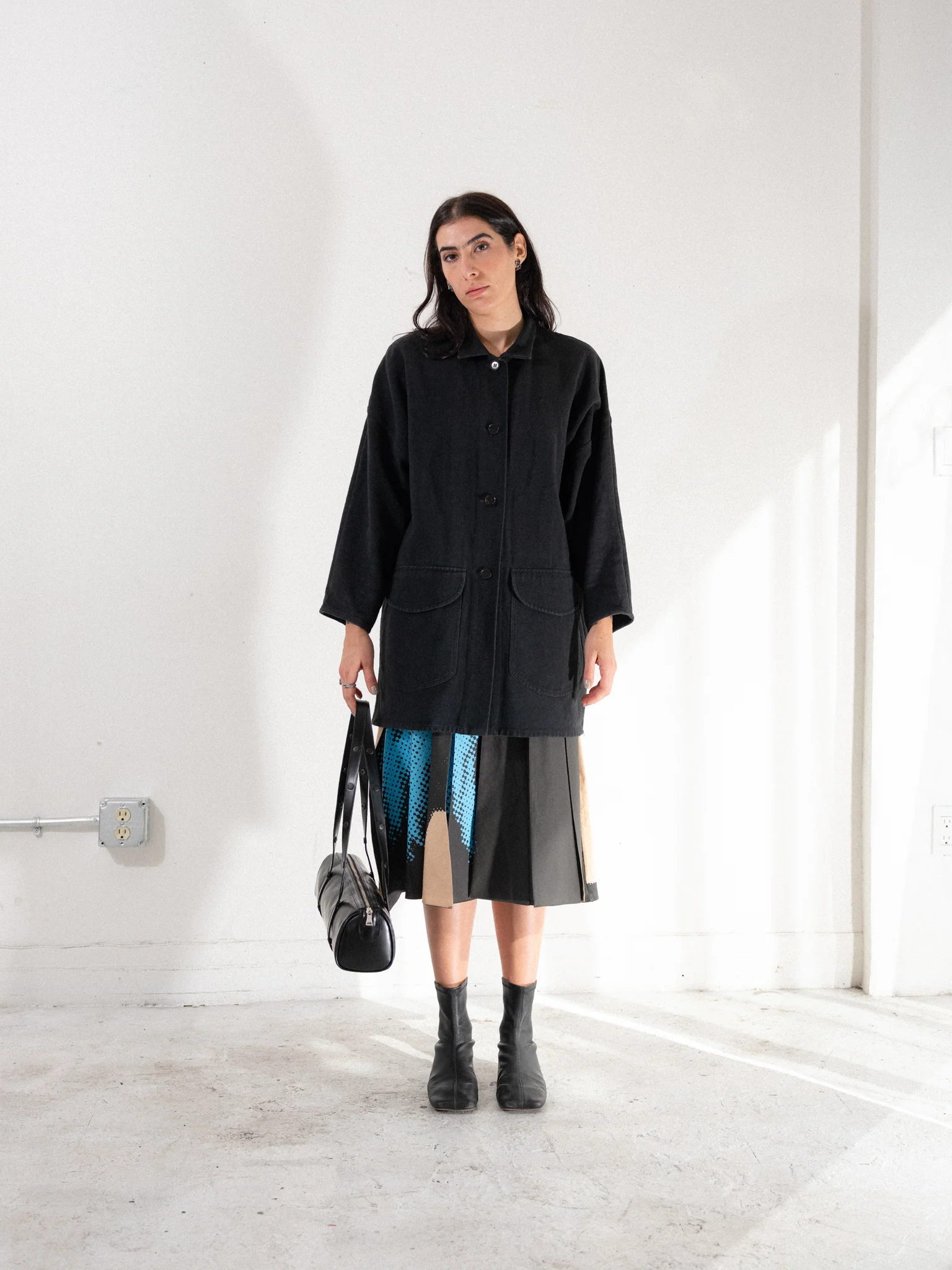 Shooting Star Flip Pleat Midi Skirt - Image 3