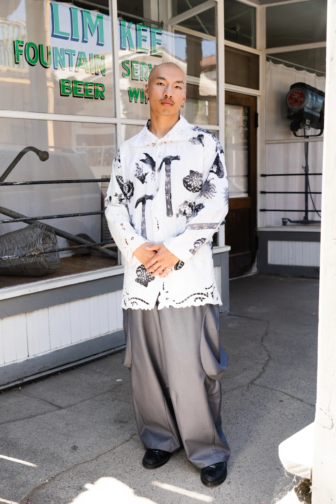 Large Pocket Trousers (Gray) - Image 6