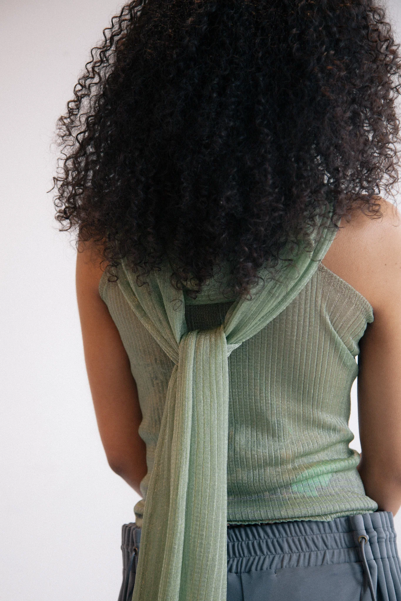 Sheer Multi-Way Top (Green) - Image 4